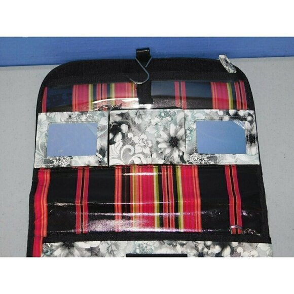 GIGI HILL LOS ANGELES BLACK & WHITE HANGING TRAVEL ORGANIZER, 12 x 28" OPEN - Picture 3 of 7